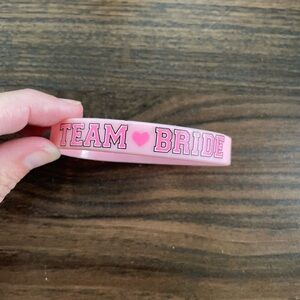 Pink 'Team Bride' Bracelet